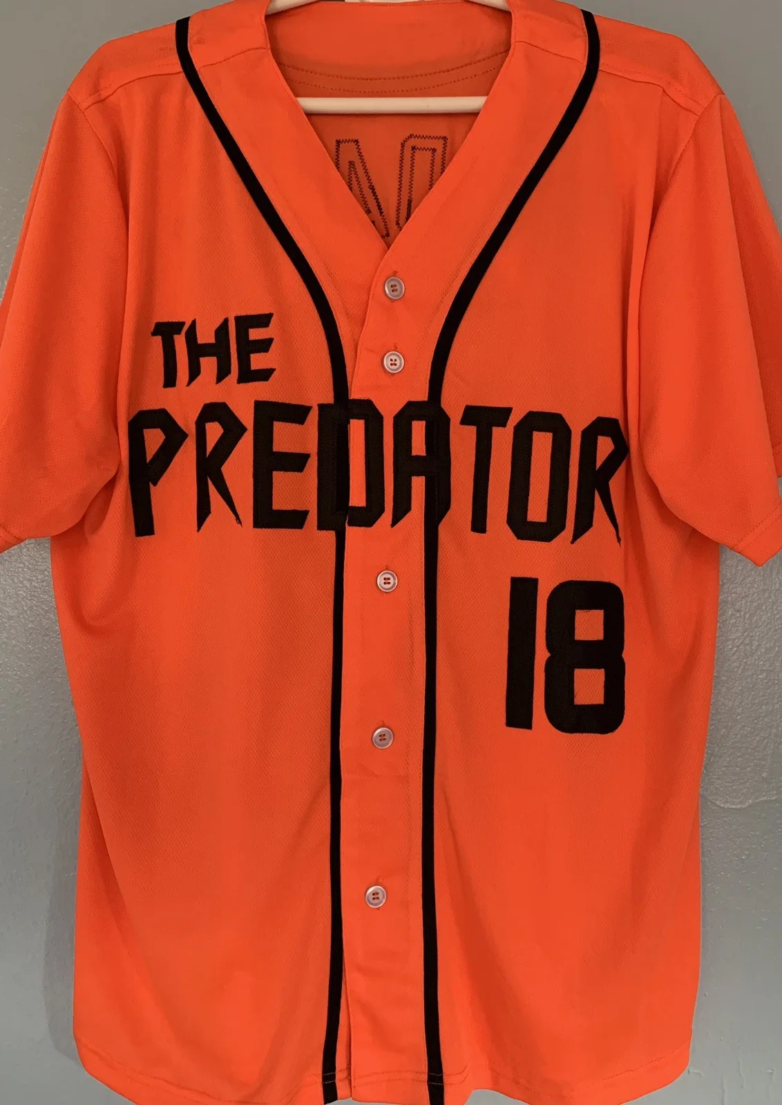 Brian Prince Jr — Brian Prince Jr Signed Autographed The Predator Jersey Orange JSA Authenticated., image 2