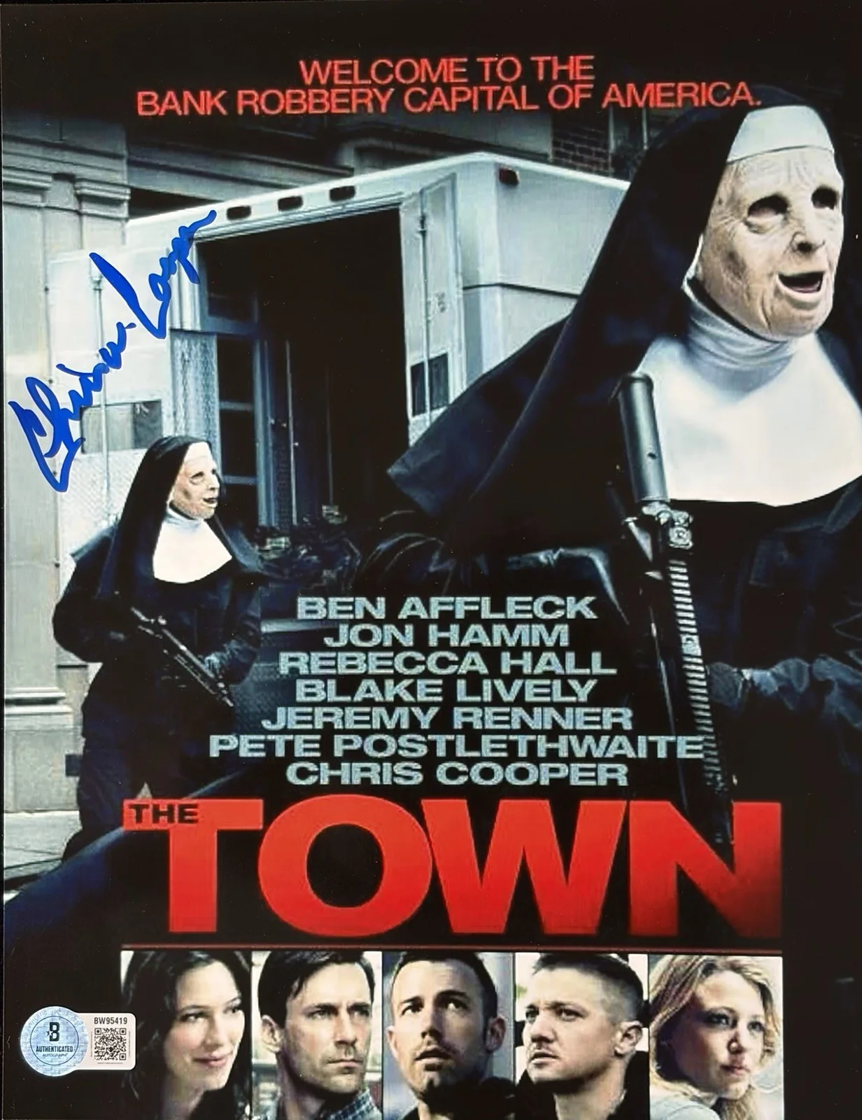 Chris Cooper — Chris Cooper The Town Signed 8x10 Photo Beckett BAS COA Autograph