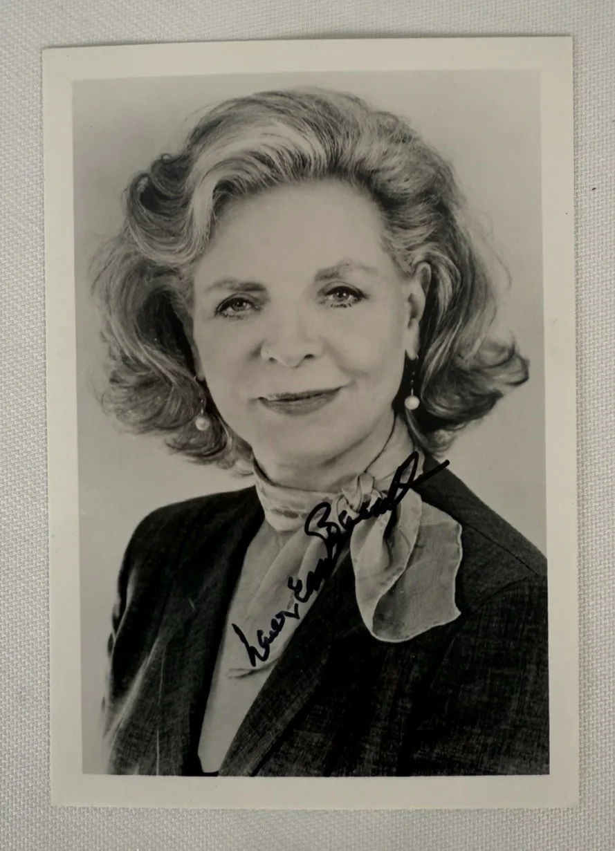 Lauren Bacall Signed B/W photo 5"x7" plus one more with Bogart from Key Largo, image 3