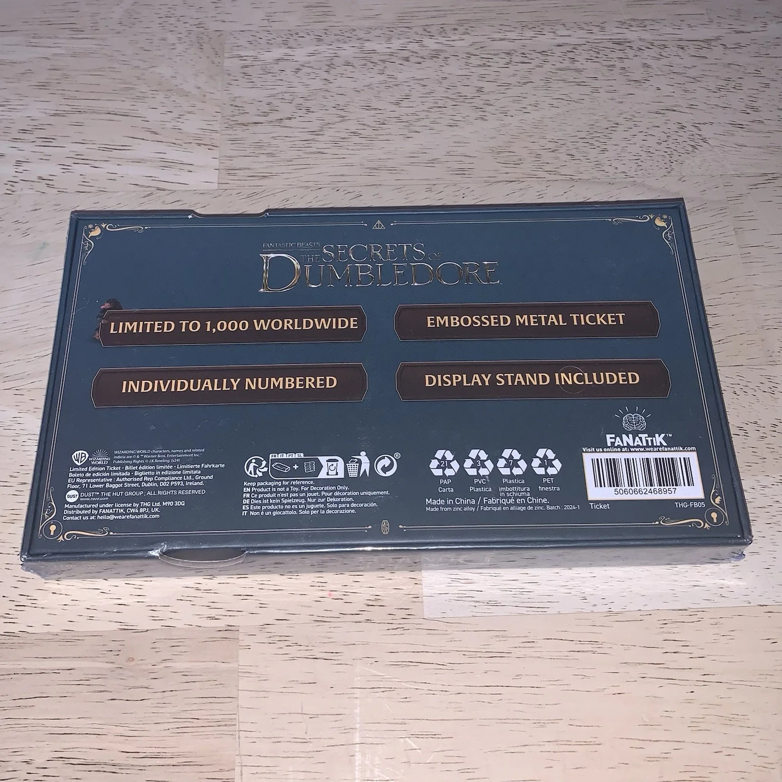 Fantastic Beasts The Secrets of Dumbledore Great Wizarding Express Train Ticket, image 2
