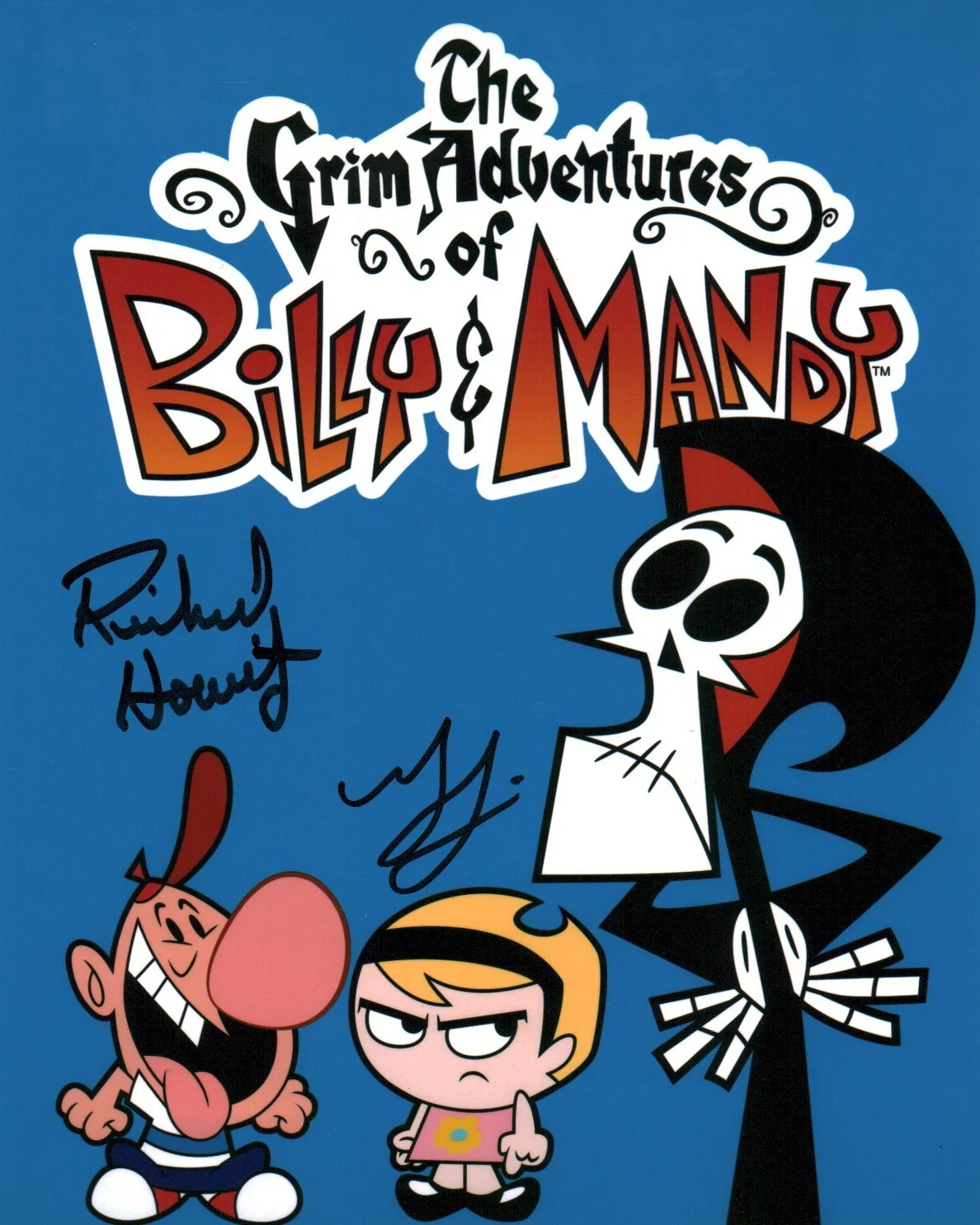 Grey DeLisle, Richard Horvitz — The Grim Adventures of Billy & Mandy 8x10 Signed Photo Horvitz +1 JSA Cert Auto