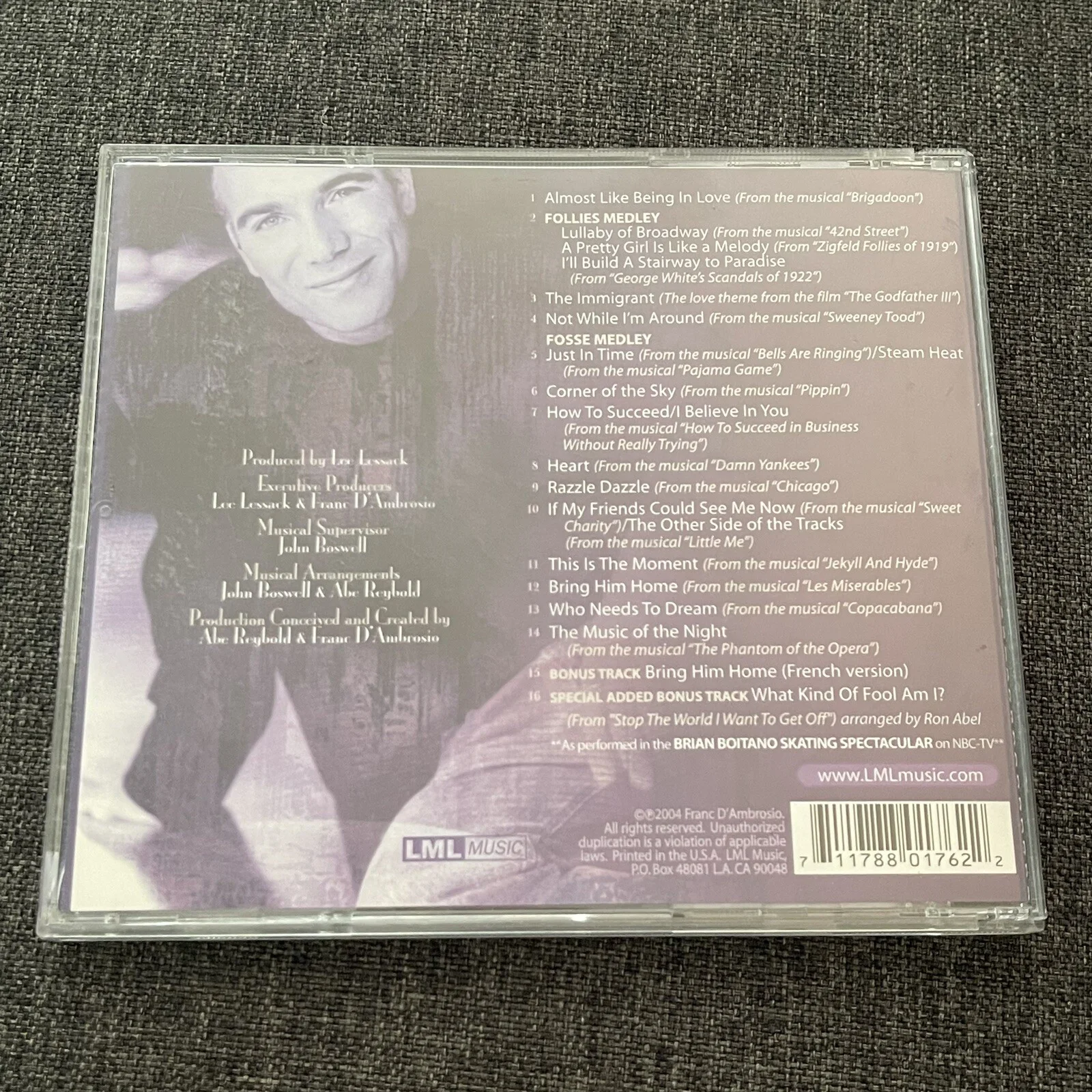 Franc D'Ambrosio's CD BROADWAY 2004 Autographed Signed, image 3