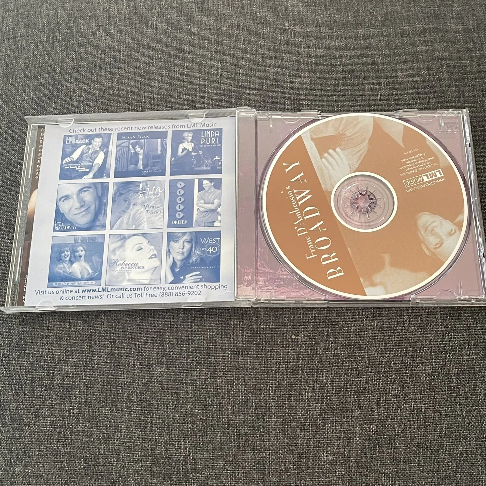 Franc D'Ambrosio's CD BROADWAY 2004 Autographed Signed, image 4