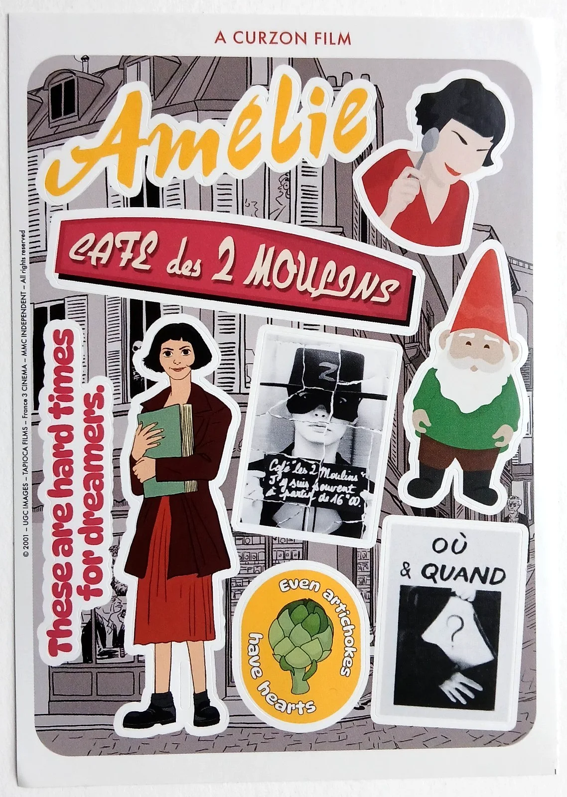 Amelie 25th Anniversary Promo Film Movie Sticker Sheet, изображение 4
