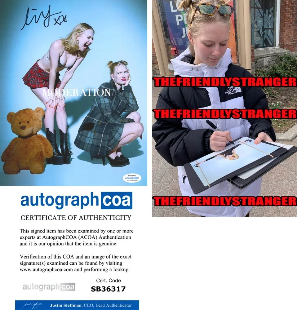 LILYISTHATYOU — Singer LILYISTHATYOU signed 8x10 Photo PROOF c SEXY Hot FMRN Moderation ACOA COA
