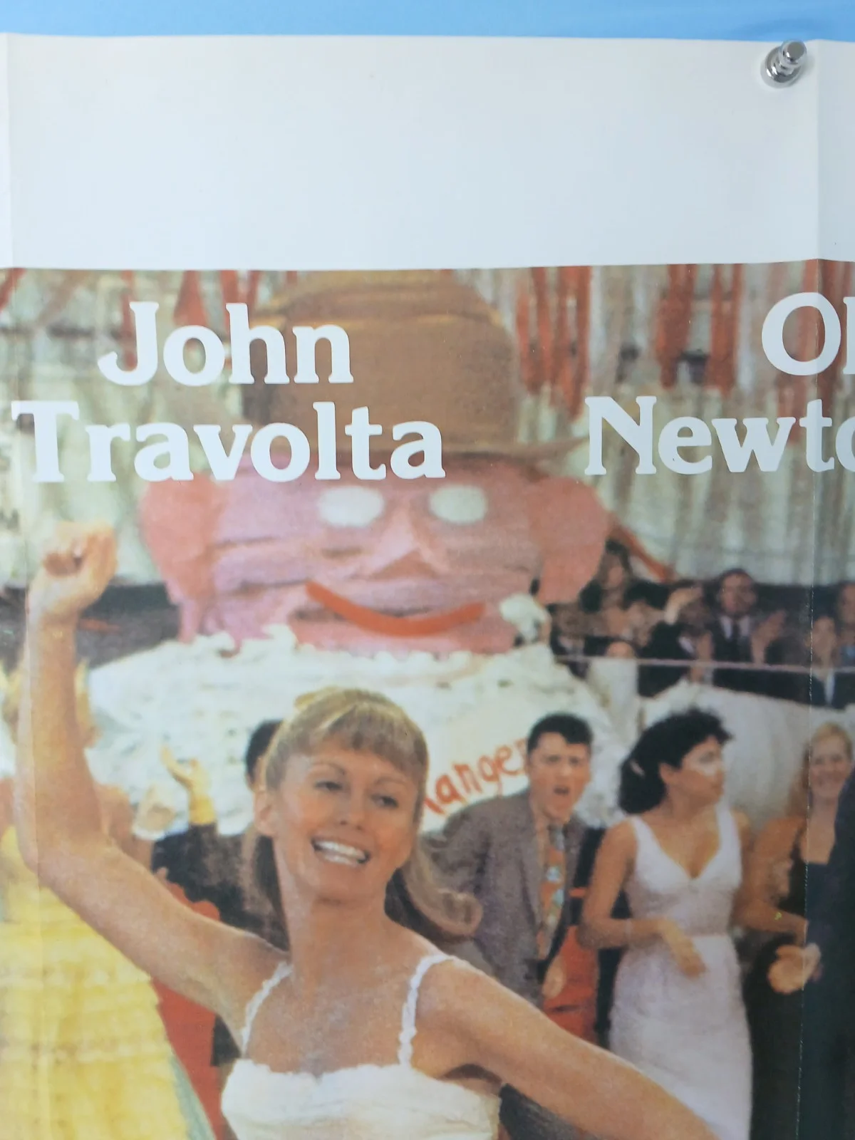 GREASE (1978) original tri-fold quad poster - John Travolta, Olivia Newton-John, image 4