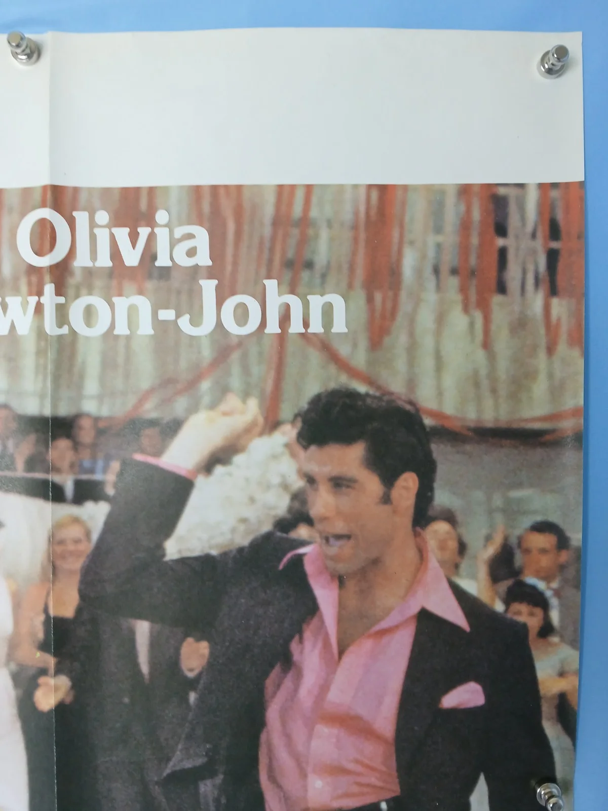 GREASE (1978) original tri-fold quad poster - John Travolta, Olivia Newton-John, image 5