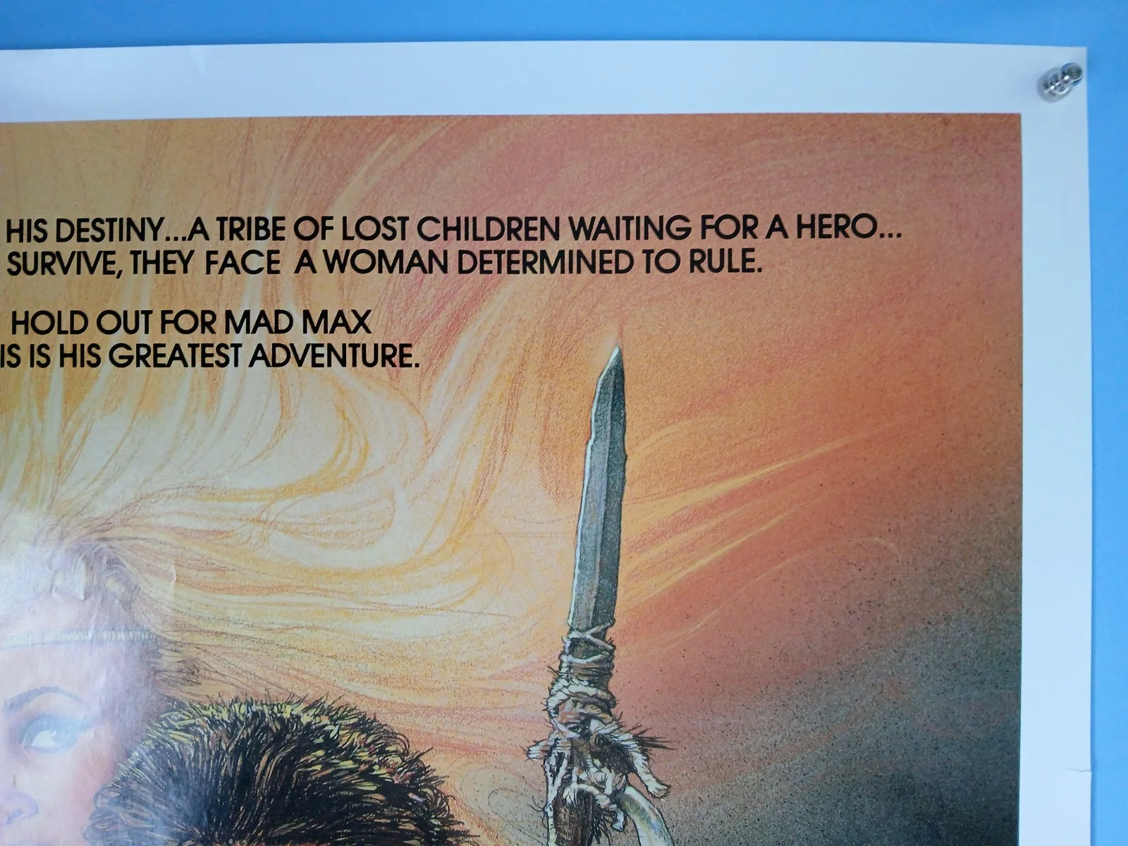 MAD MAX 3 : BEYOND THUNDERDOME (1985) original rolled US one-sheet poster, изображение 3