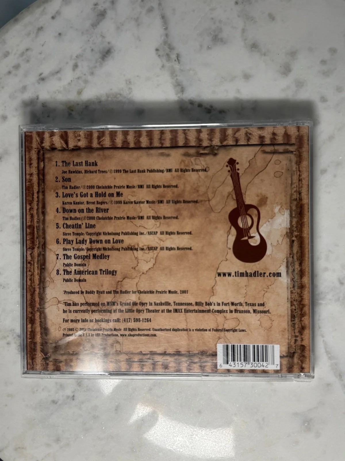 Tim Hadler The Last Hank Signed CD Autographed Booklet Rare Country, image 2
