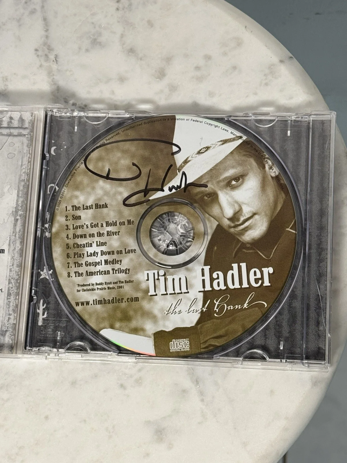 Tim Hadler The Last Hank Signed CD Autographed Booklet Rare Country, image 3