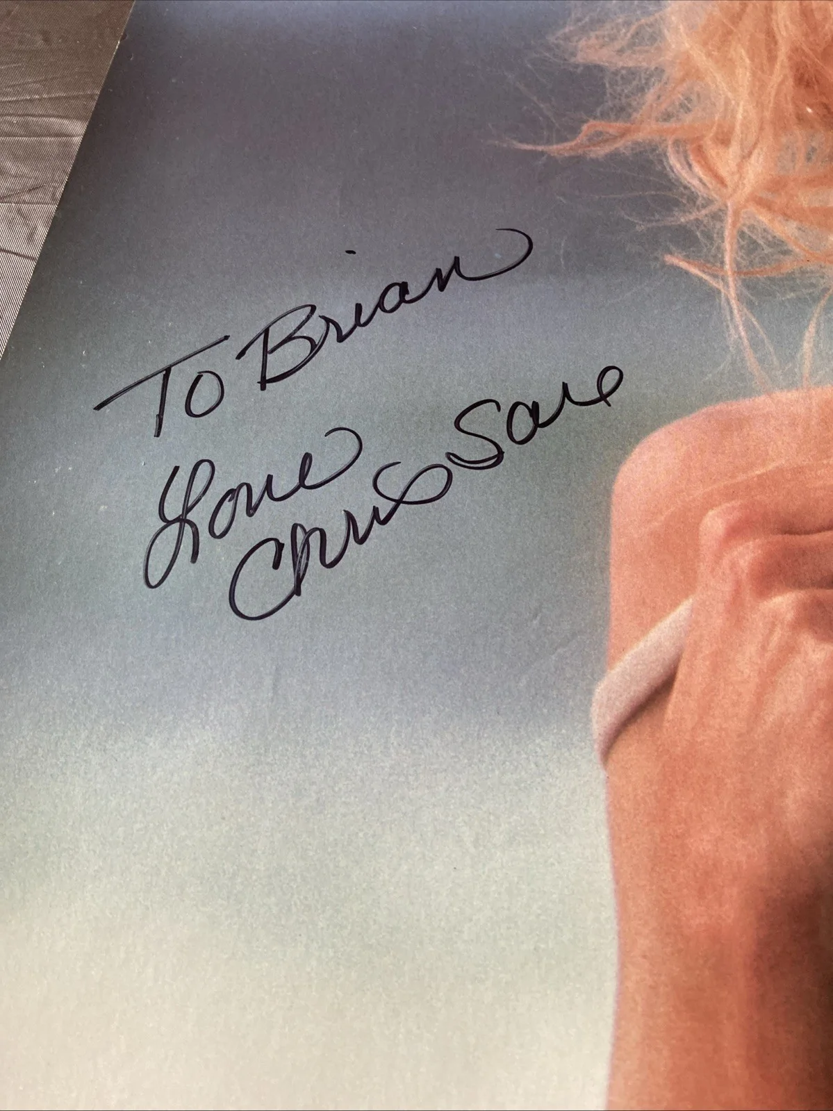 Vintage 1980's Chris Sare Fitness Model Signed Poster, image 2