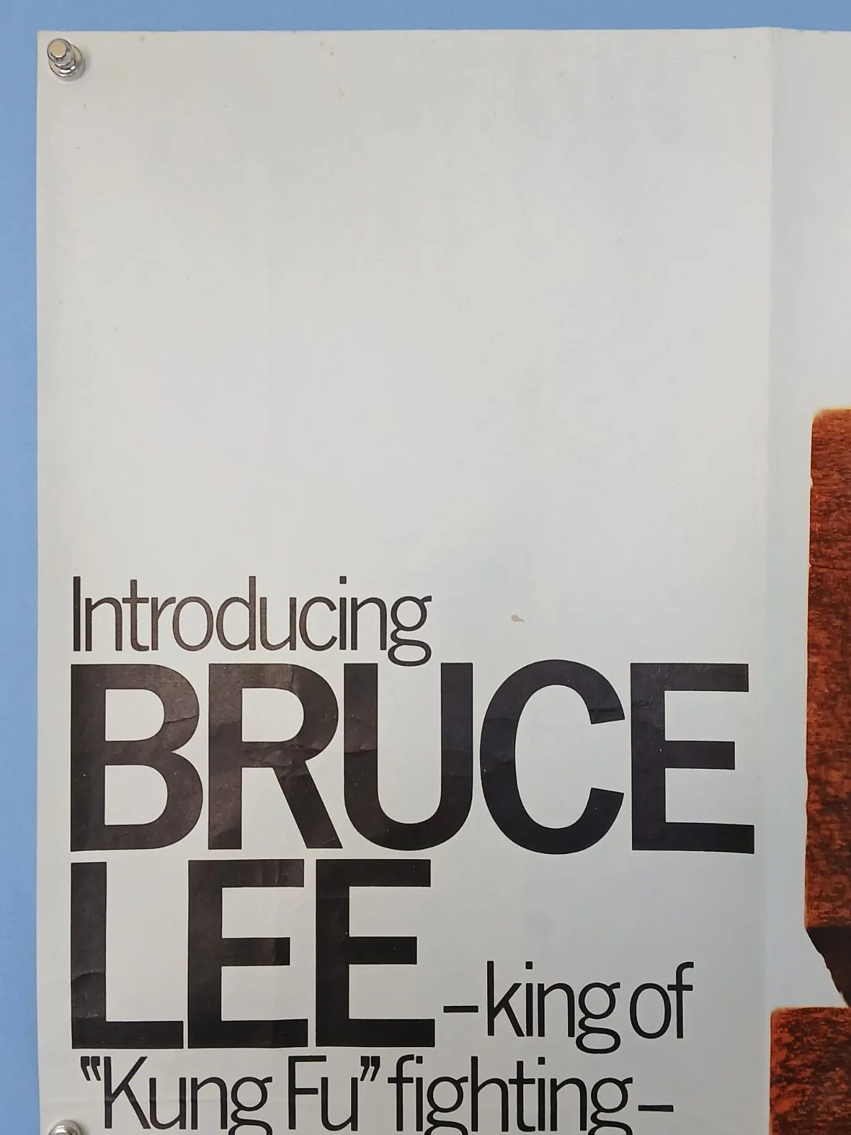 FIST OF FURY (1972) rare original UK quad poster - Bruce Lee Kung Fu, изображение 2
