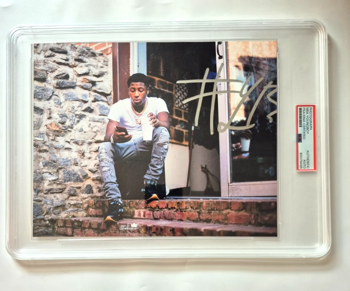 NBA YOUNGBOY SIGNED AUTOGRAPH 8x10 PHOTO NEVER BROKE AGAIN PSA COA ENCAPSULATED, image 2