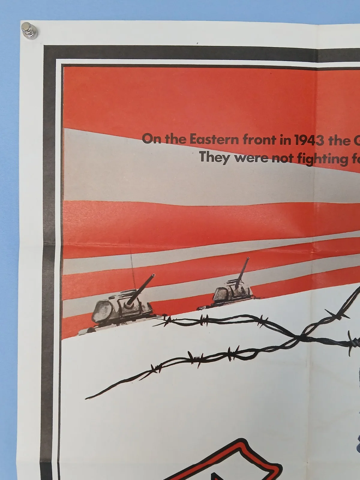 CROSS OF IRON (1977) original UK quad poster - Peckinpah, James Coburn WW2 drama, изображение 2