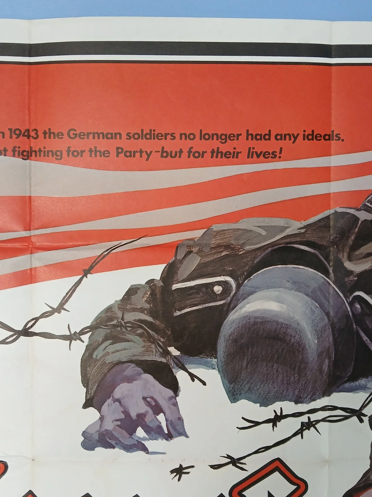 CROSS OF IRON (1977) original UK quad poster - Peckinpah, James Coburn WW2 drama, изображение 3