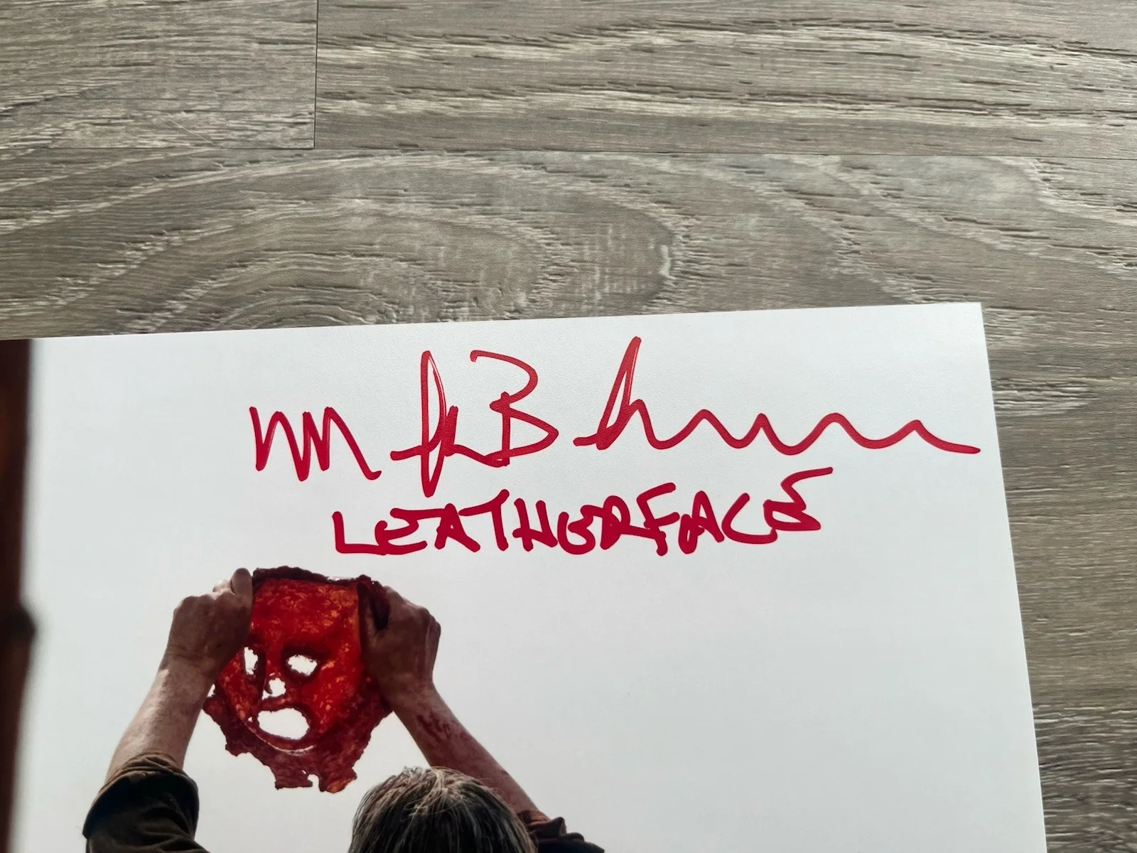 Mark Burnham — Mark Burnham Signed Leatherface 8x10 Photo Beckett COA Texas Chainsaw Massacre, image 4