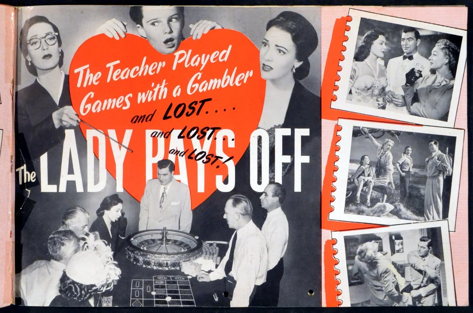 LADY PAYS OFF 1951 Linda Darnell, Stephen McNally, Gigi Perreau UK CAMPAIGN BOOK, изображение 2