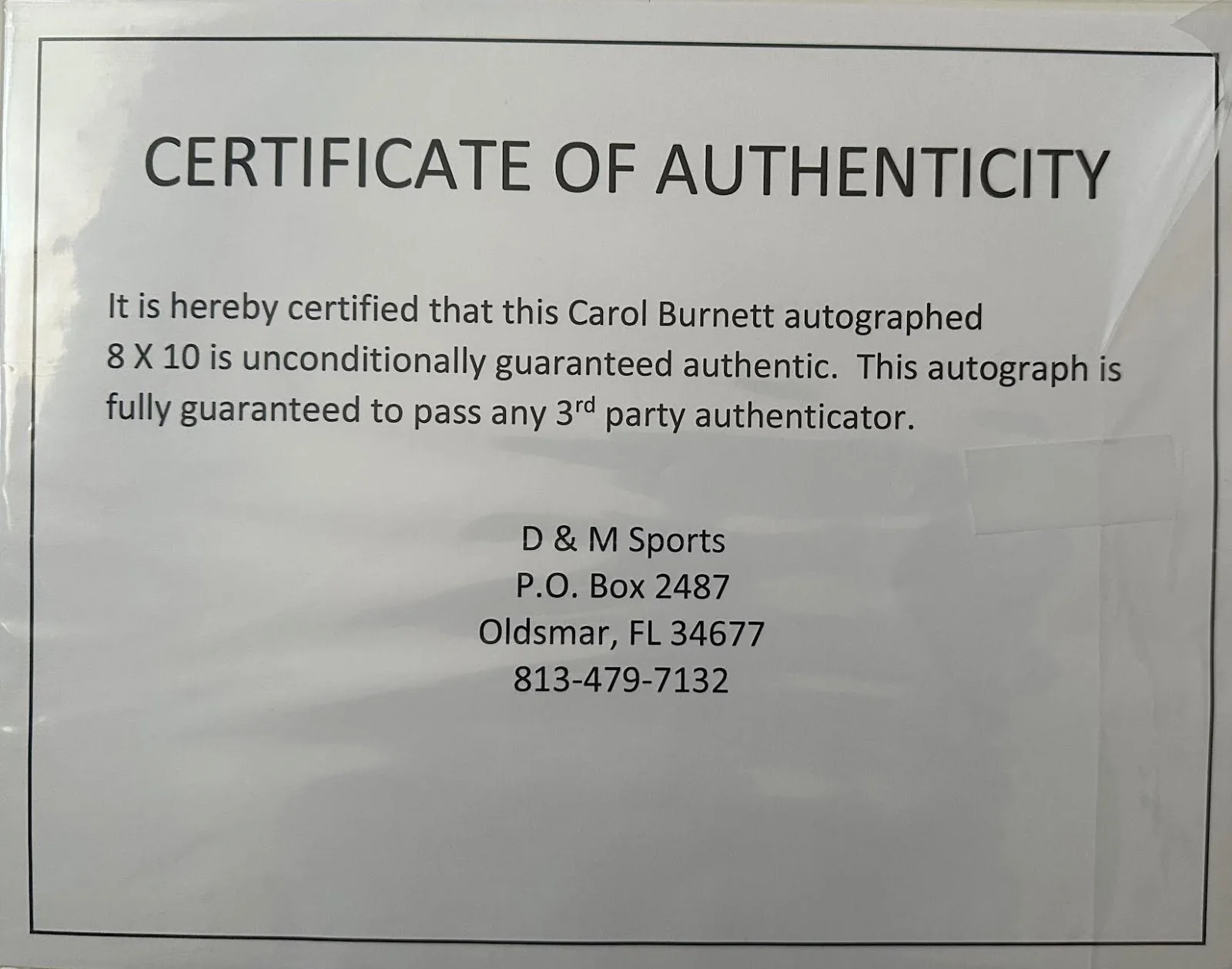Carol Burnett — Carol Burnett - (The Carol Burnett Show - Signed Photo), изображение 2