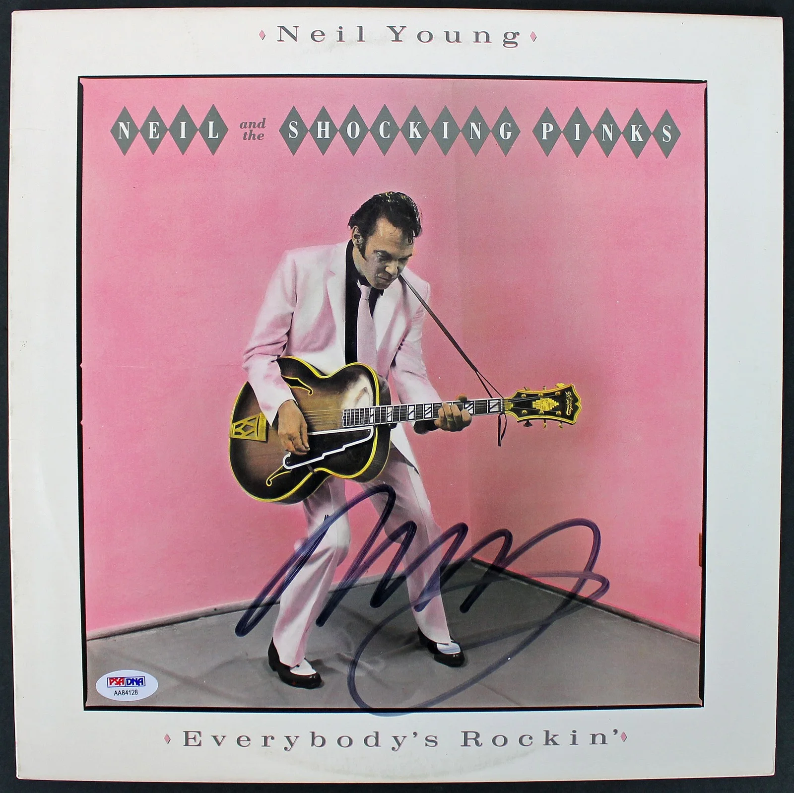 Neil Young — Neil Young Authentic Signed Everybody's Rockin Album Cover PSA/DNA #AA84128