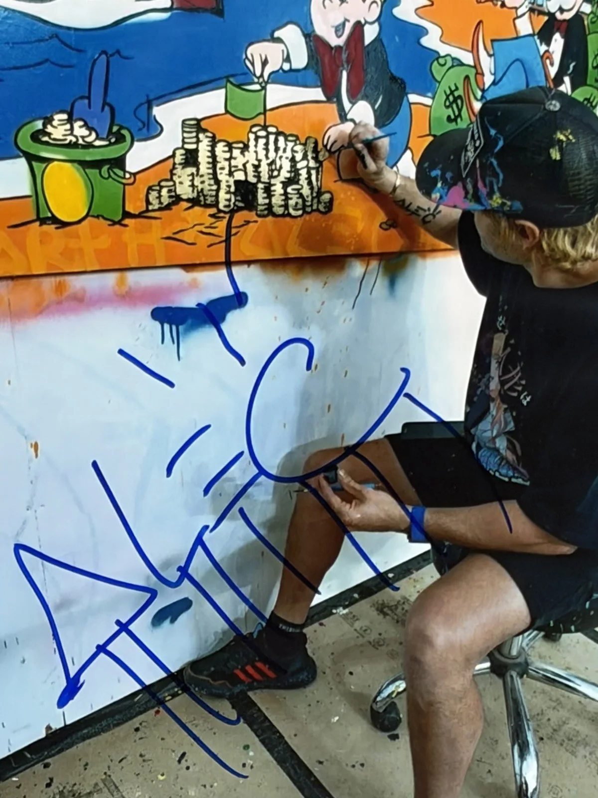 Alec Monopoly — Alec Monopoly Signed Encapsulated 8x10 Photo BAS Autograph Grade 10 Beckett, image 2