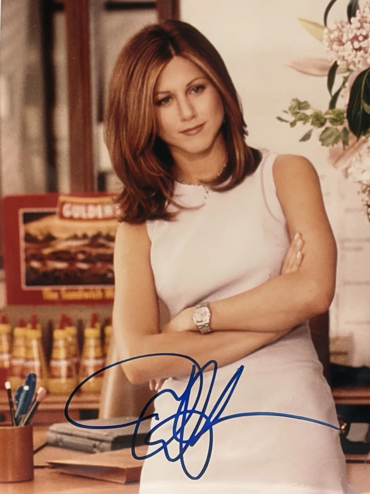 Jennifer Aniston — JENNIFER ANISTON SIGNED 8x10 PHOTO BAS SLABBED AUTOGRAPH GRADE 10 FRIENDS, image 2