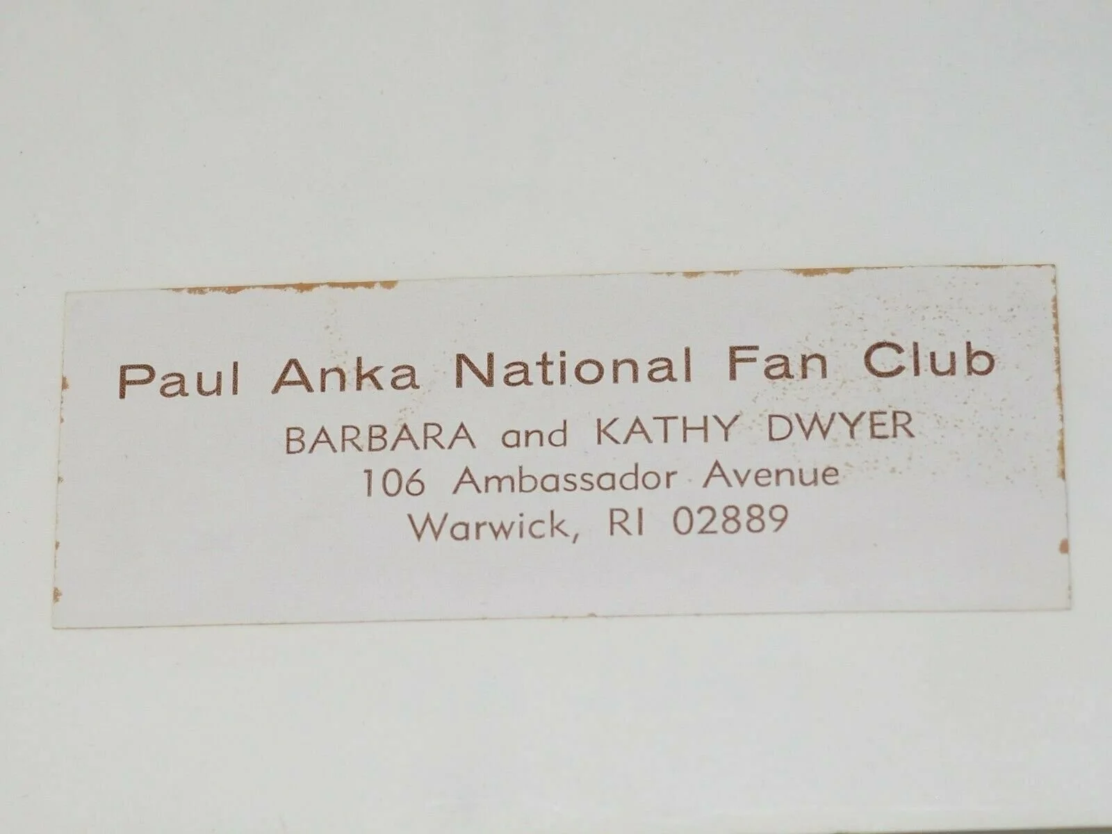 PAUL ANKA AUTOGRAPHED Hand SIgned National Fan Club 8" x 10" PHOTO 1981, изображение 3