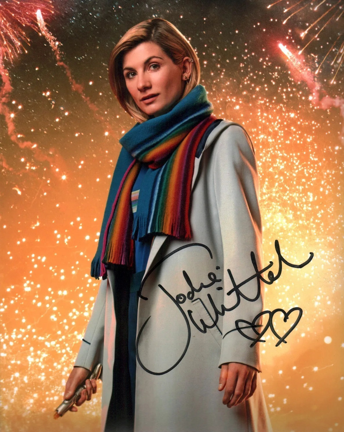 Jodie Whittaker — Jodie Whittaker Doctor Who 8x10 Signed Photo JSA Certified Autograph