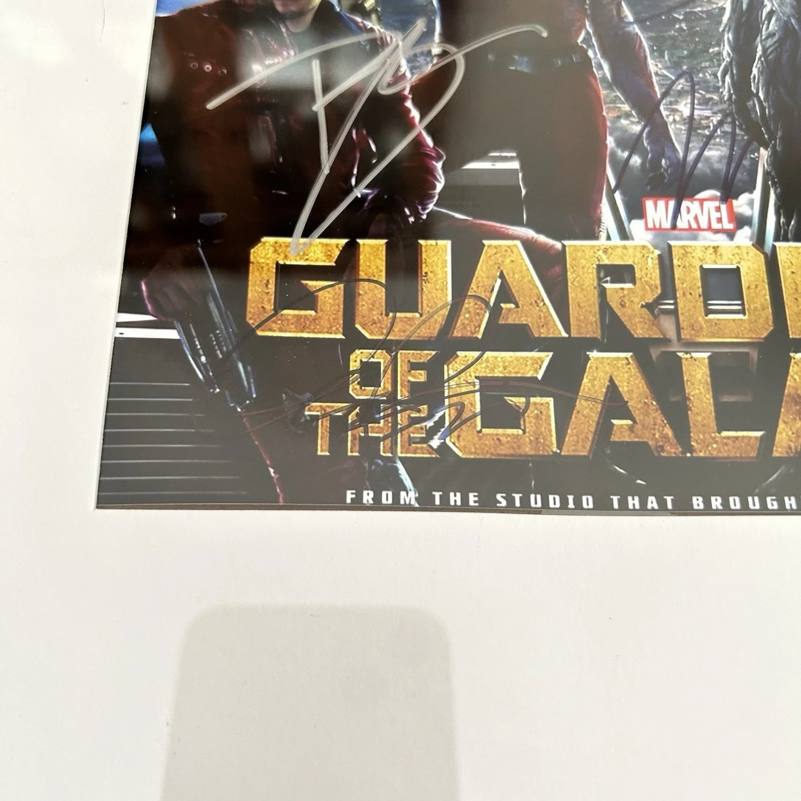 Chris Pratt, Zoe Saldana, Vin Diesel, Bradley Cooper — Guardians of the Galaxy Cast Signed Framed 8x10 Photo COA Chris Pratt Marvel MCU, image 5
