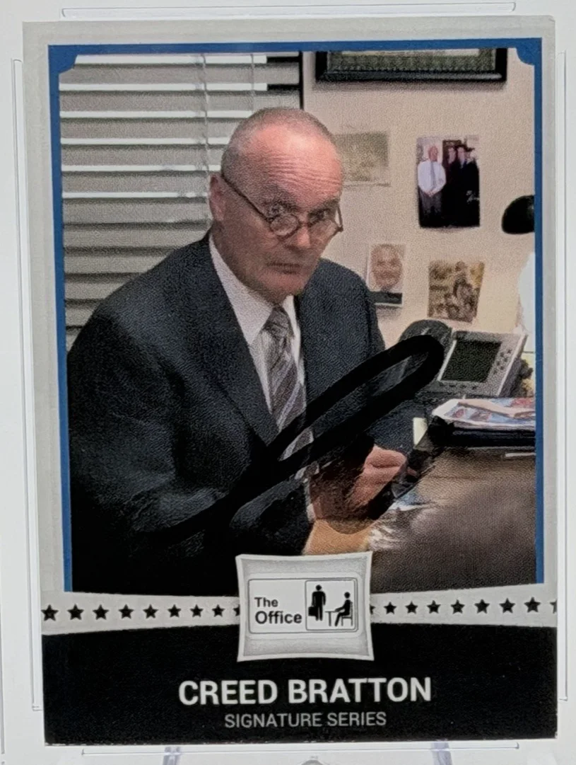 Creed Bratton — Creed Bratton Signed Card The Office CGC x JSA Authentic Auto Slabbed, image 4