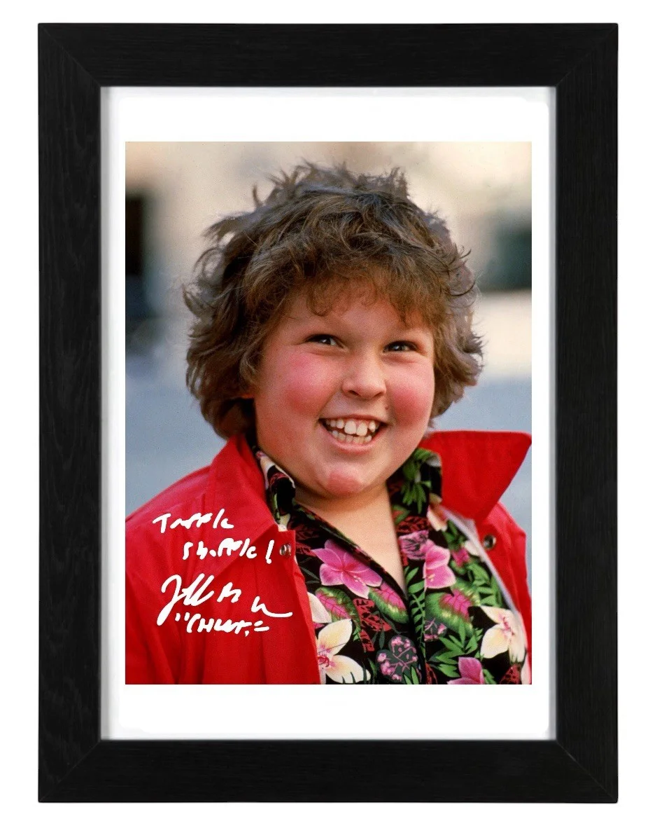 Jeff Cohen Signed Autograph PHOTO Pre Print 6x4/A4/ Framed Chunk Goonies, изображение 2