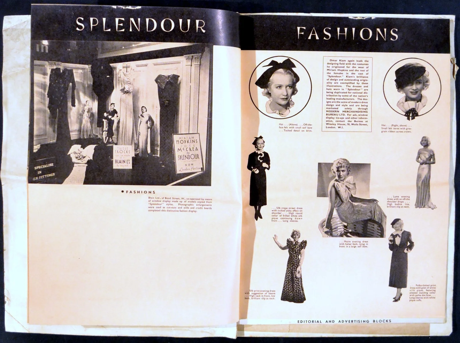 SPLENDOUR 1935 Miriam Hopkins, Joel McCrea, Paul Cavanagh UK PRESSBOOK, изображение 4