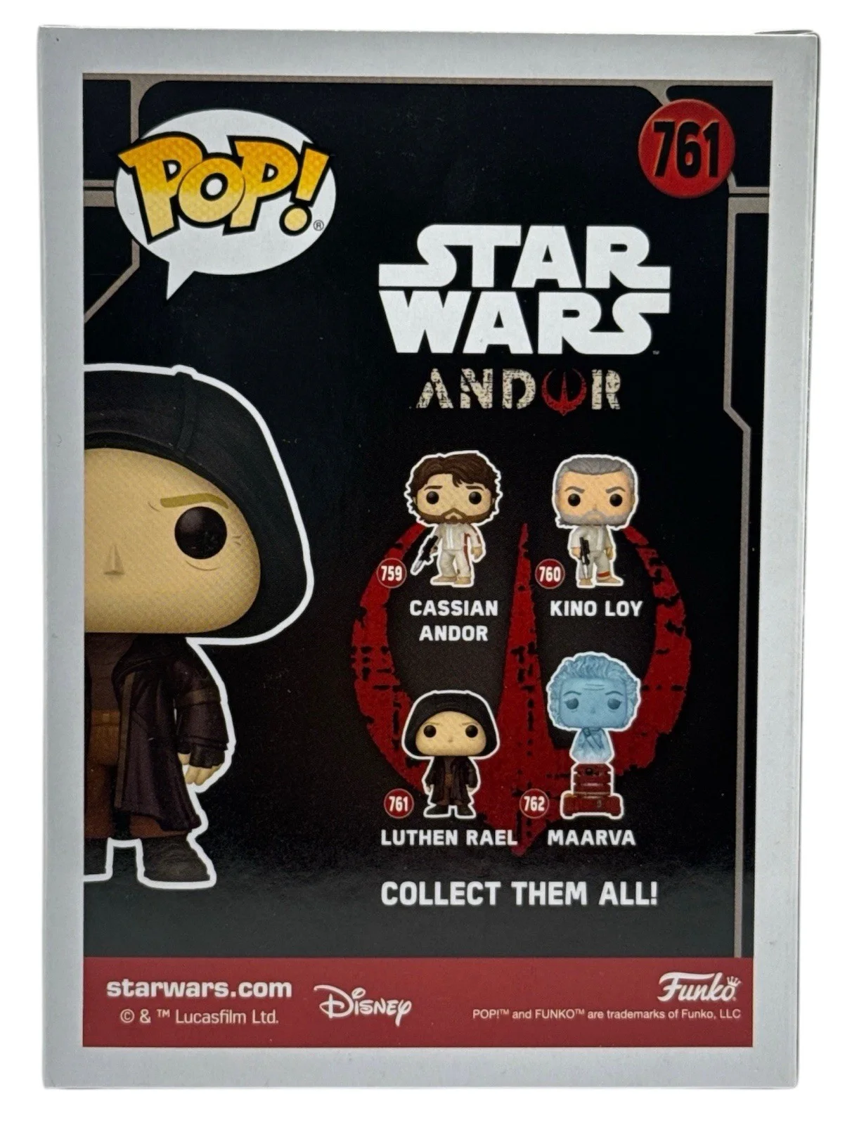 Stellan Skarsgard — Stellan Skarsgard Autograph Signed Star Wars Andor Luthen Rael Funko Pop PSA COA, изображение 2