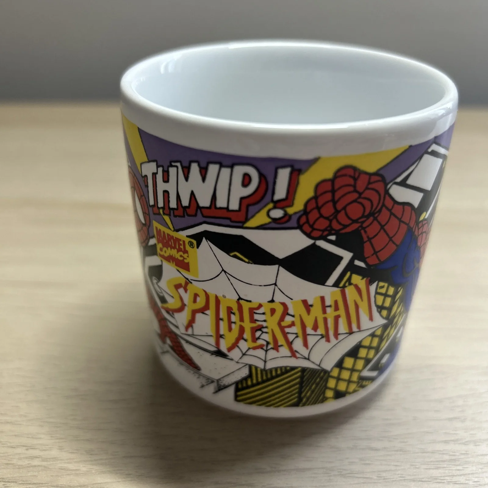 MARVEL COMICS SPIDERMAN THWIP! MUG VGC! VINTAGE 1995, image 3