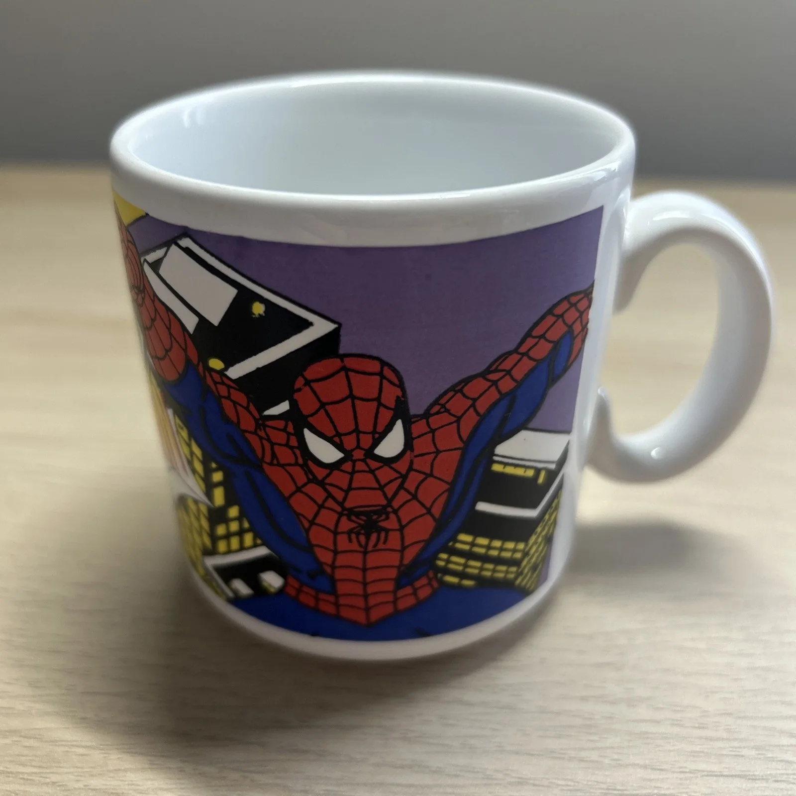 MARVEL COMICS SPIDERMAN THWIP! MUG VGC! VINTAGE 1995, image 4