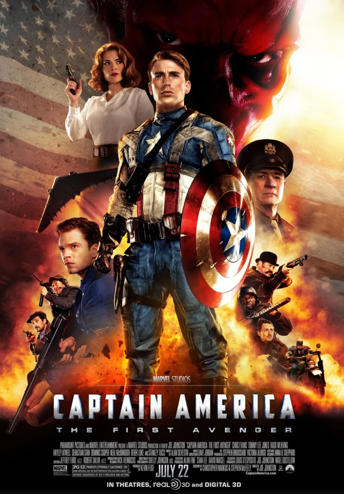 Marvel's Captain America: The First Avenger 2011 Rare Unmounted 35mm Film Cells, image 2