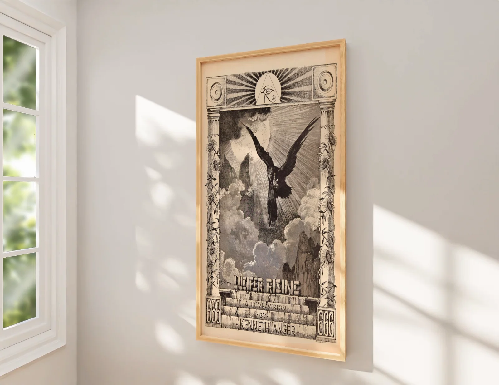 Lucifer Rising 1972 Avant-garde Kenneth Anger Restored 27.2" x 41" US One Sheet, изображение 2