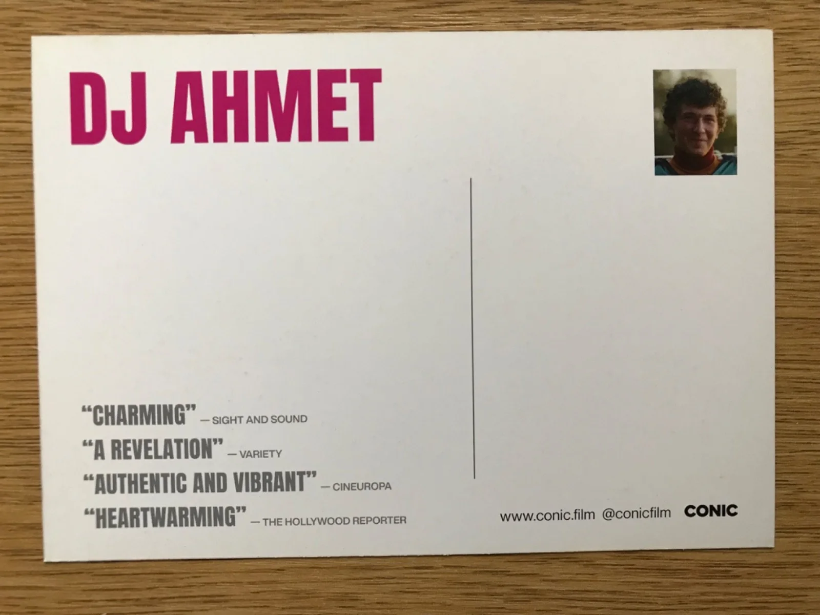 New DJ AHMET (2025 Macedonian Movie) PROMO POSTCARD / FLYER (UK) & STICKER (GER), изображение 4