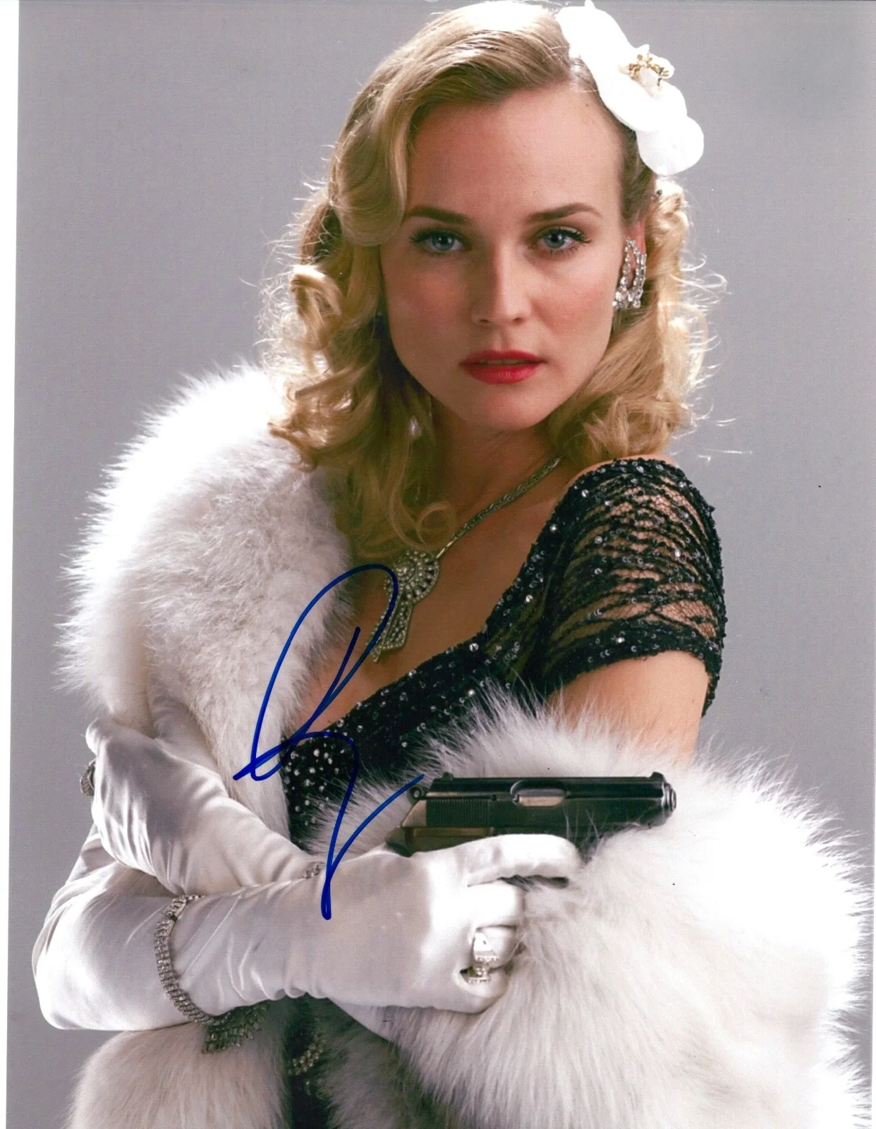 diane kruger — Diane Kruger signed 8x10 Photo in person. Proof - Inglourious Basterds