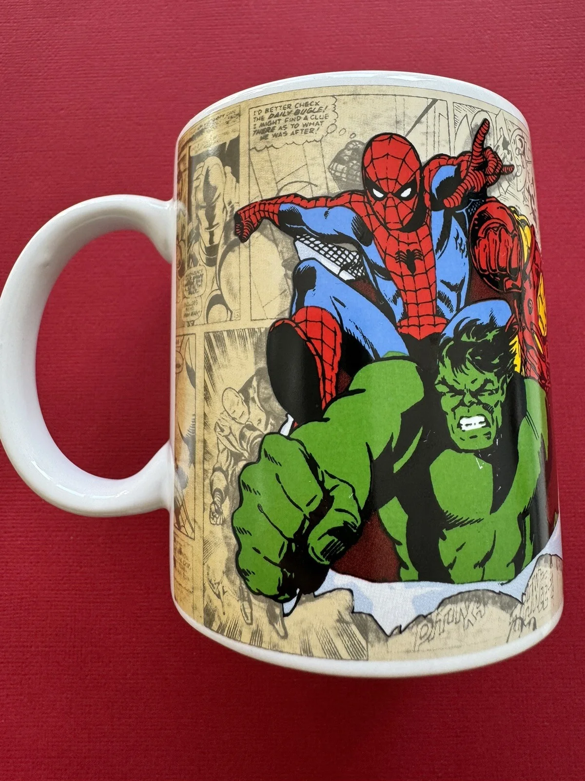 Marvel Comics Coffee Tea Mug Spiderman Hulk Ironman L, image 3