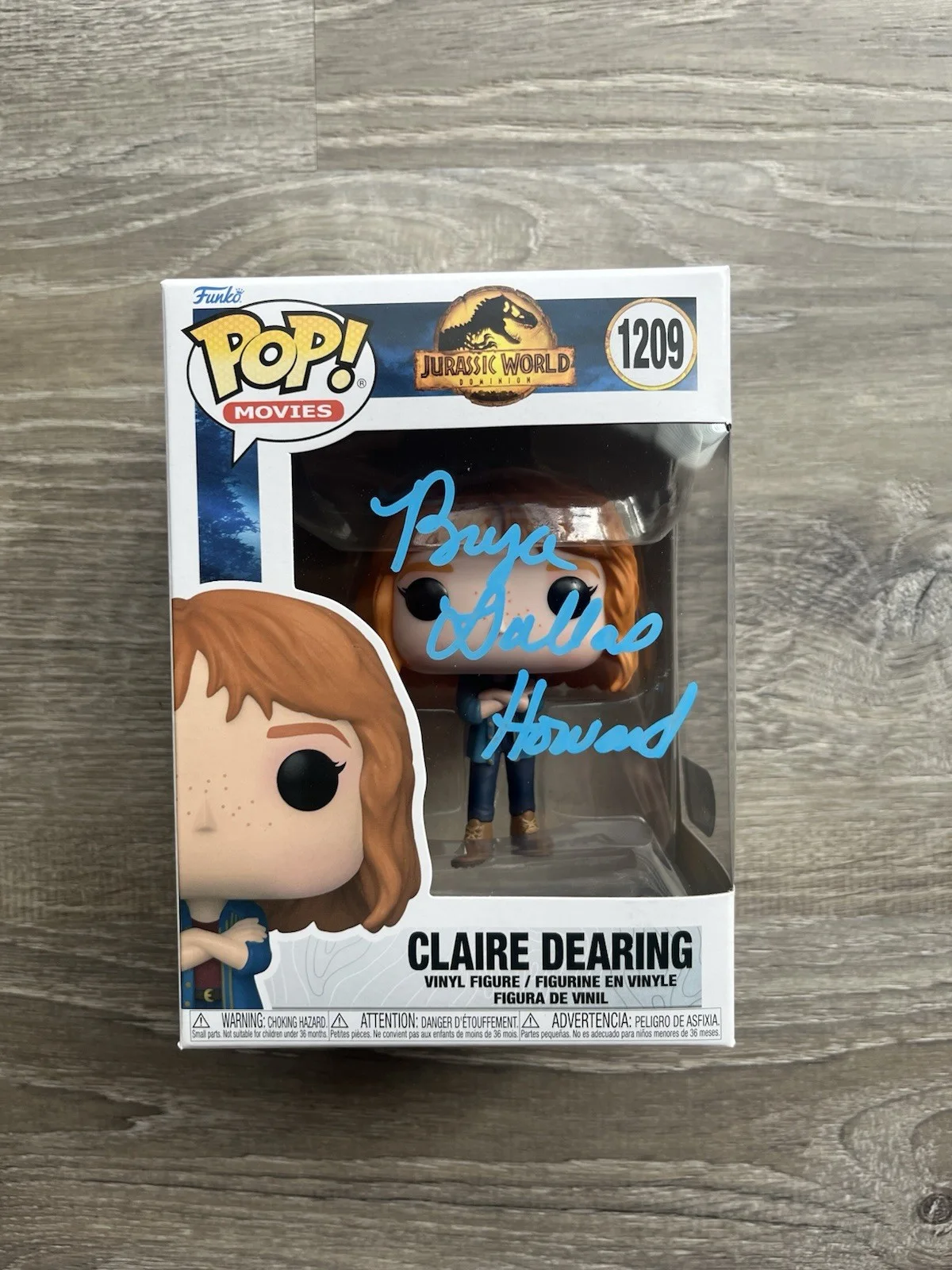 BRYCE DALLAS HOWARD — Bryce Dallas Howard Signed Claire Dearing Funko Pop SWAU COA Jurassic World, изображение 2