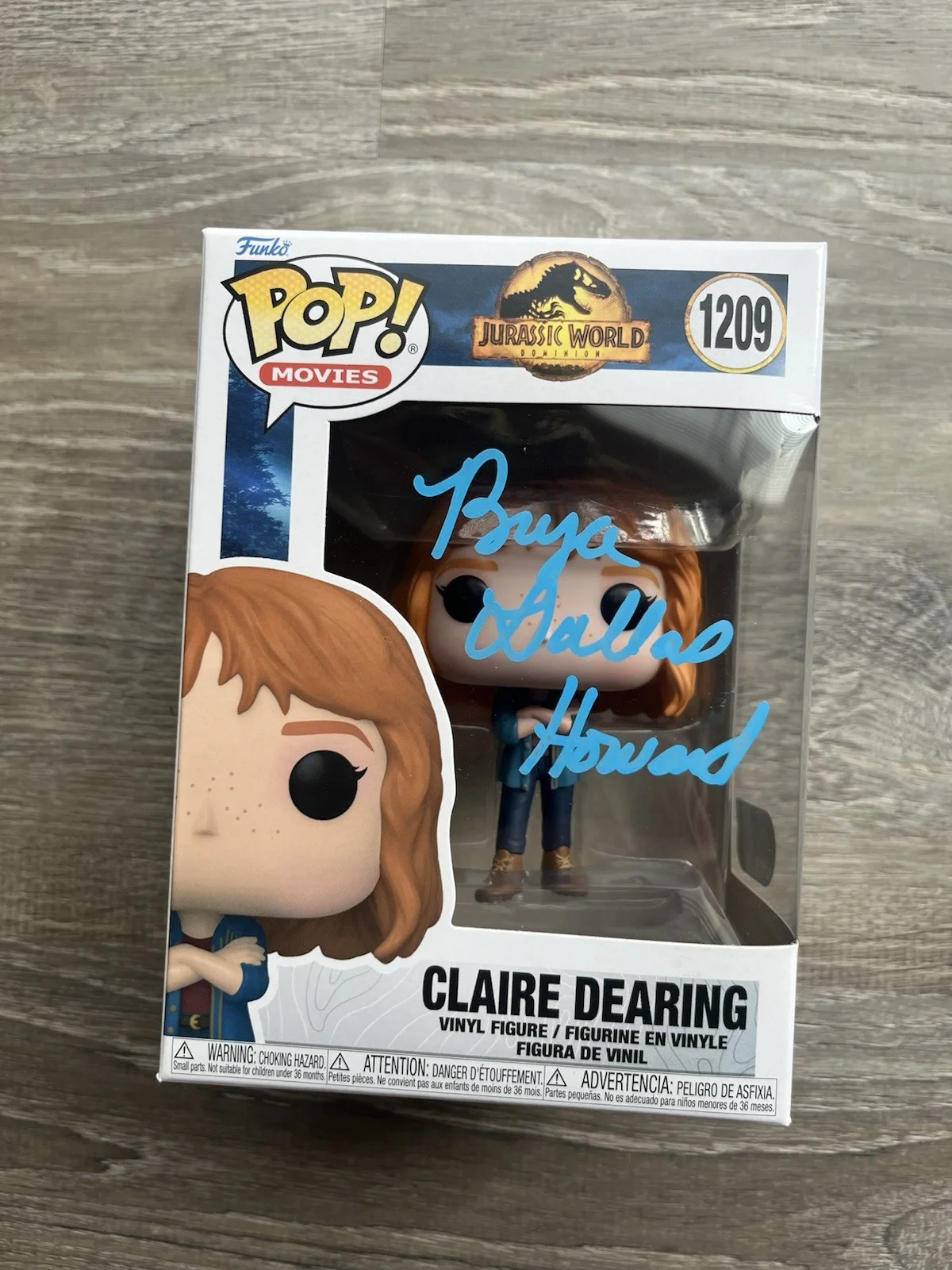 BRYCE DALLAS HOWARD — Bryce Dallas Howard Signed Claire Dearing Funko Pop SWAU COA Jurassic World, изображение 4