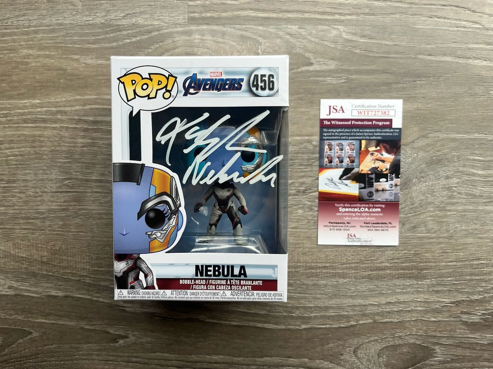 Karen Gillan — Karen Gillan Signed Nebula Funko Pop JSA COA Avengers Guardians Of The Galaxy