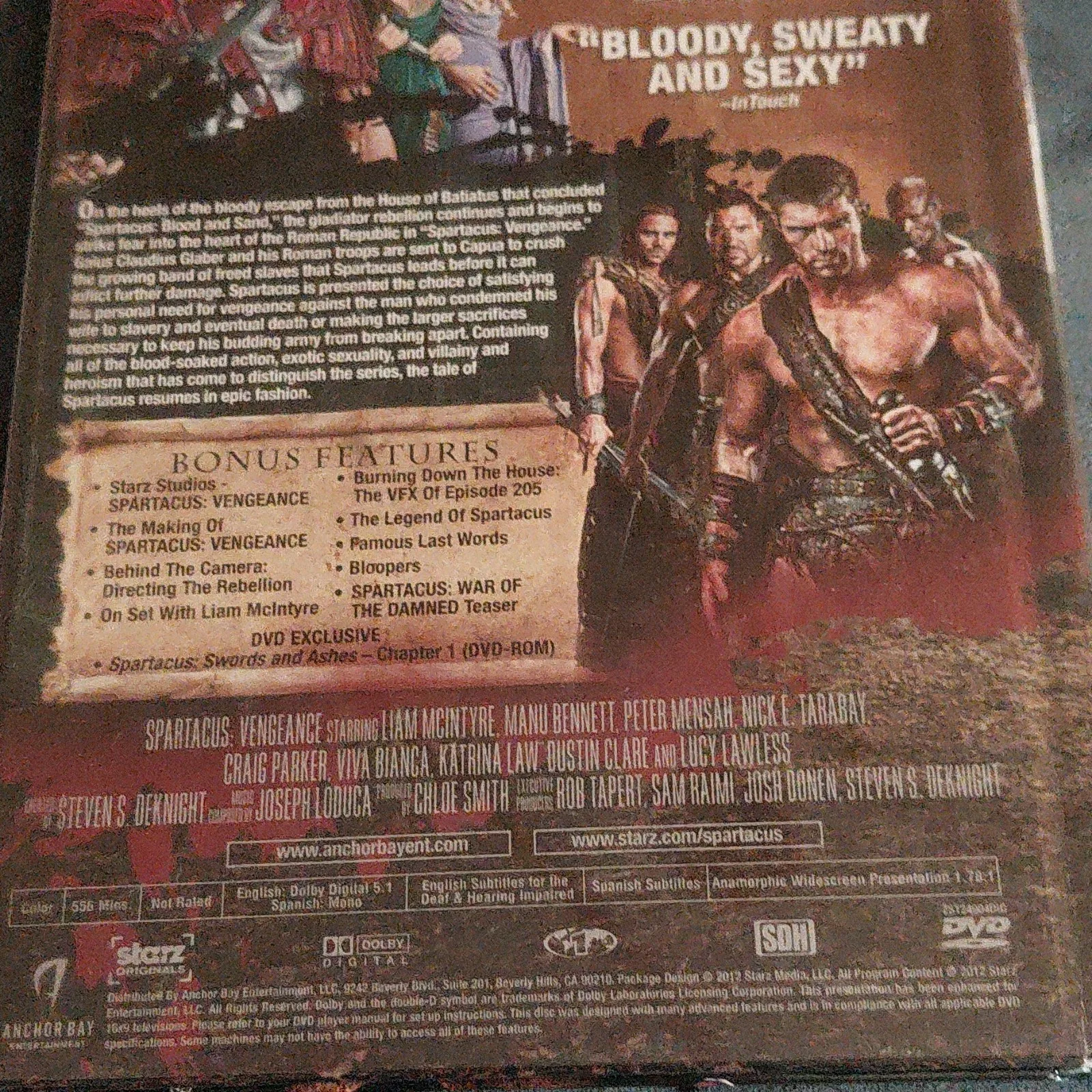 Spartacus: Vengeance Original Autographed DVD Cover Signed Collectible Movies, изображение 2