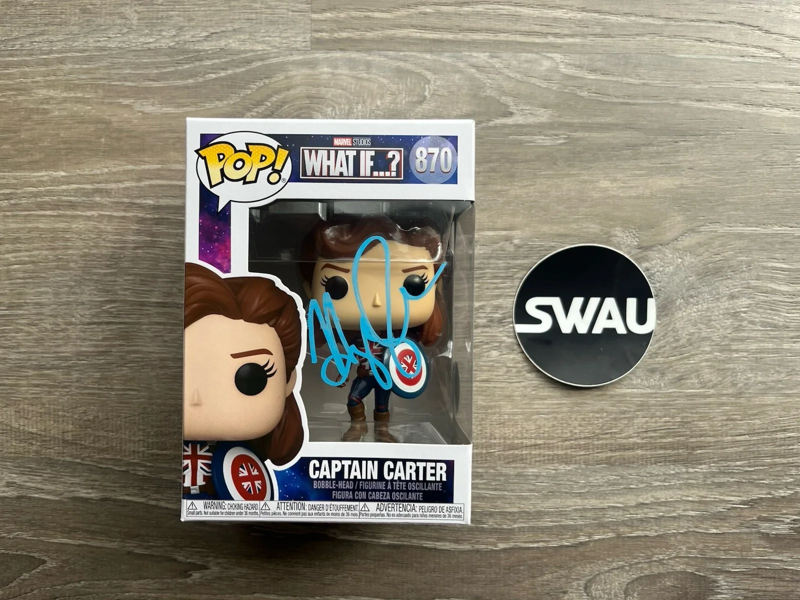 Hayley Atwell — Hayley Atwell Signed What If Captain Carter Funko Pop SWAU COA Avengers Marvel