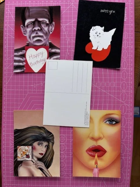 1980s ART POSTCARDS pop art Beechwood Brand new deadstock LOT x5/426, изображение 2