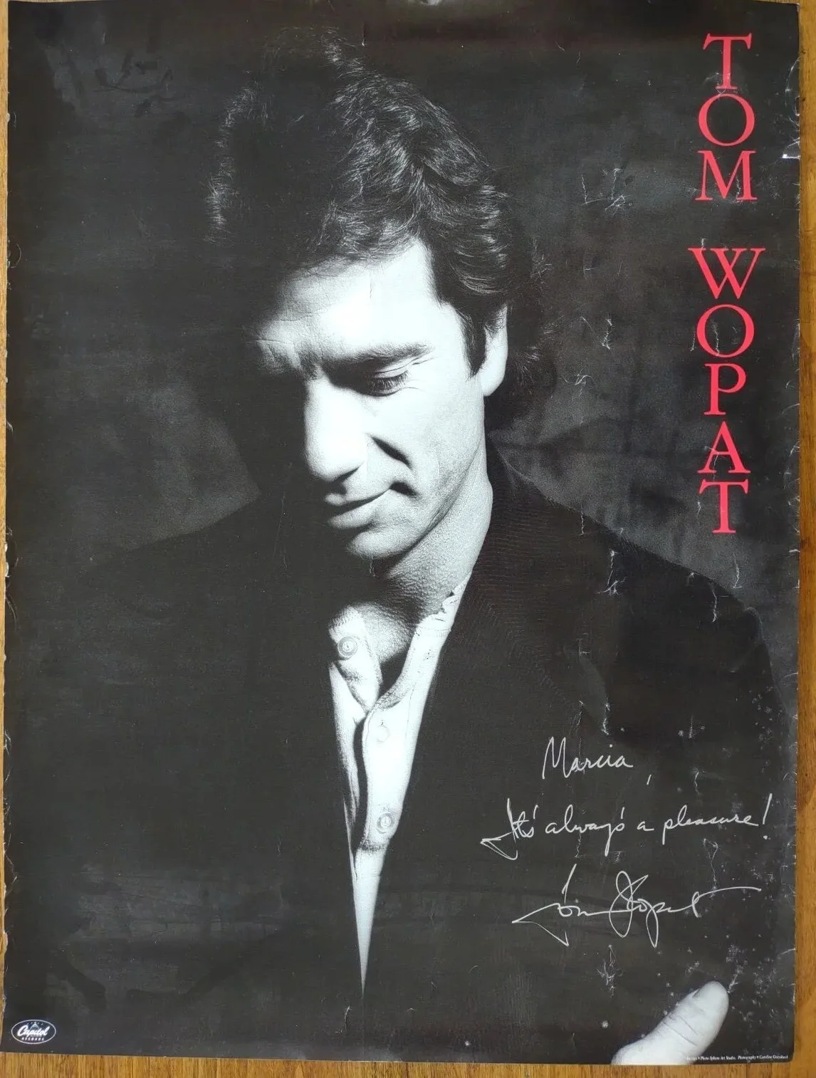Tom Wopat — Tom Wopat Signed Poster
