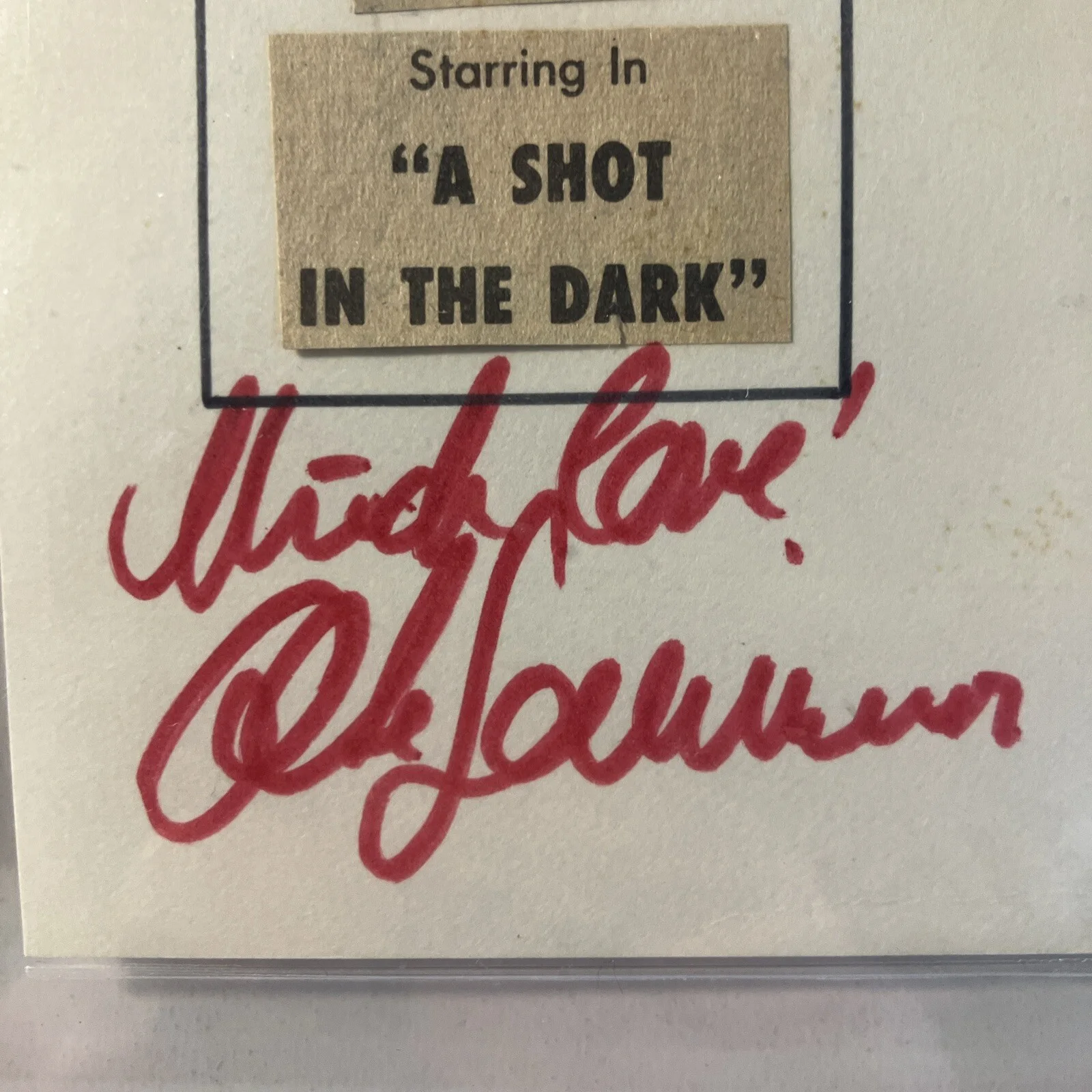 Elke Sommer Autograph w/ Picture "With Love" Beckett Authenticated & Encased, изображение 2