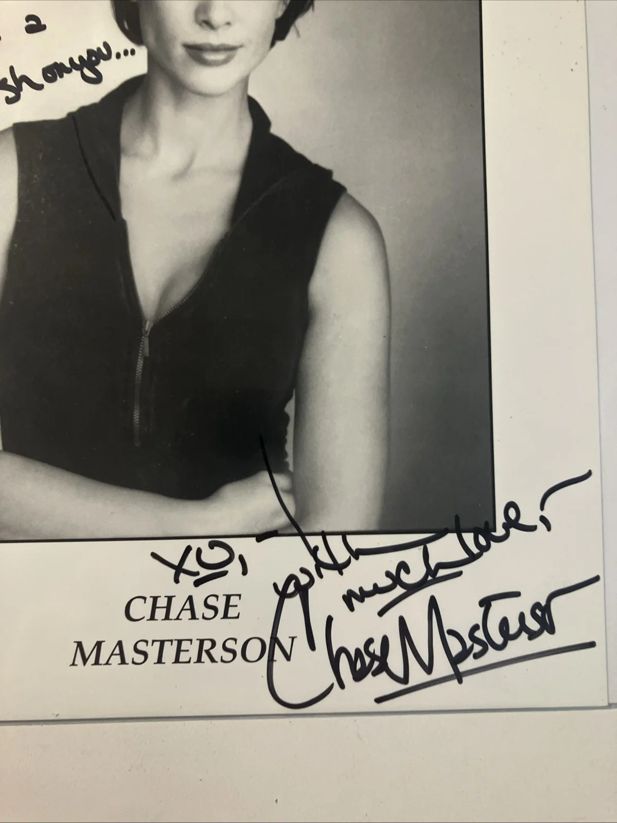 Chase Masterson — Chase Masterson Original Signed "To Crush" 8" x 10" Photo Beckett Authenticated, изображение 3