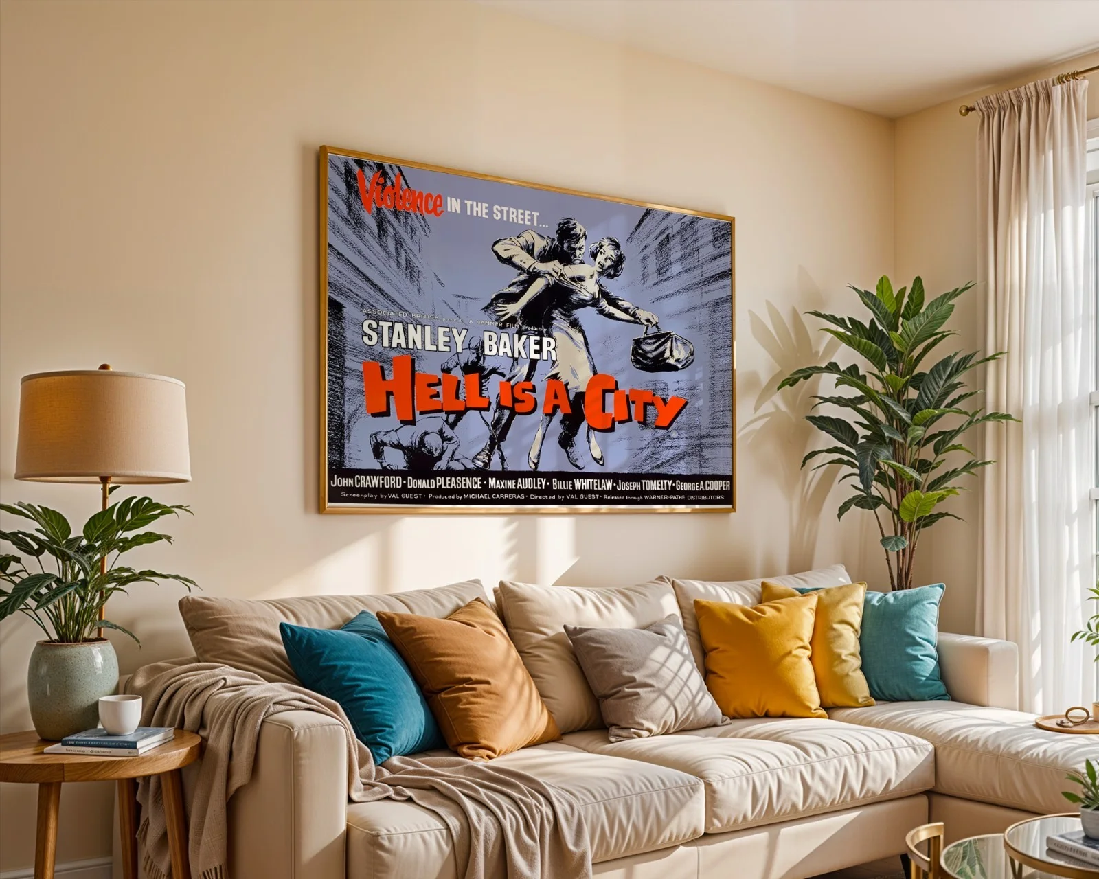Hell Is A City - 1960 Hammer Thriller Film Restored 30" x 40" UK Quad Poster, изображение 5