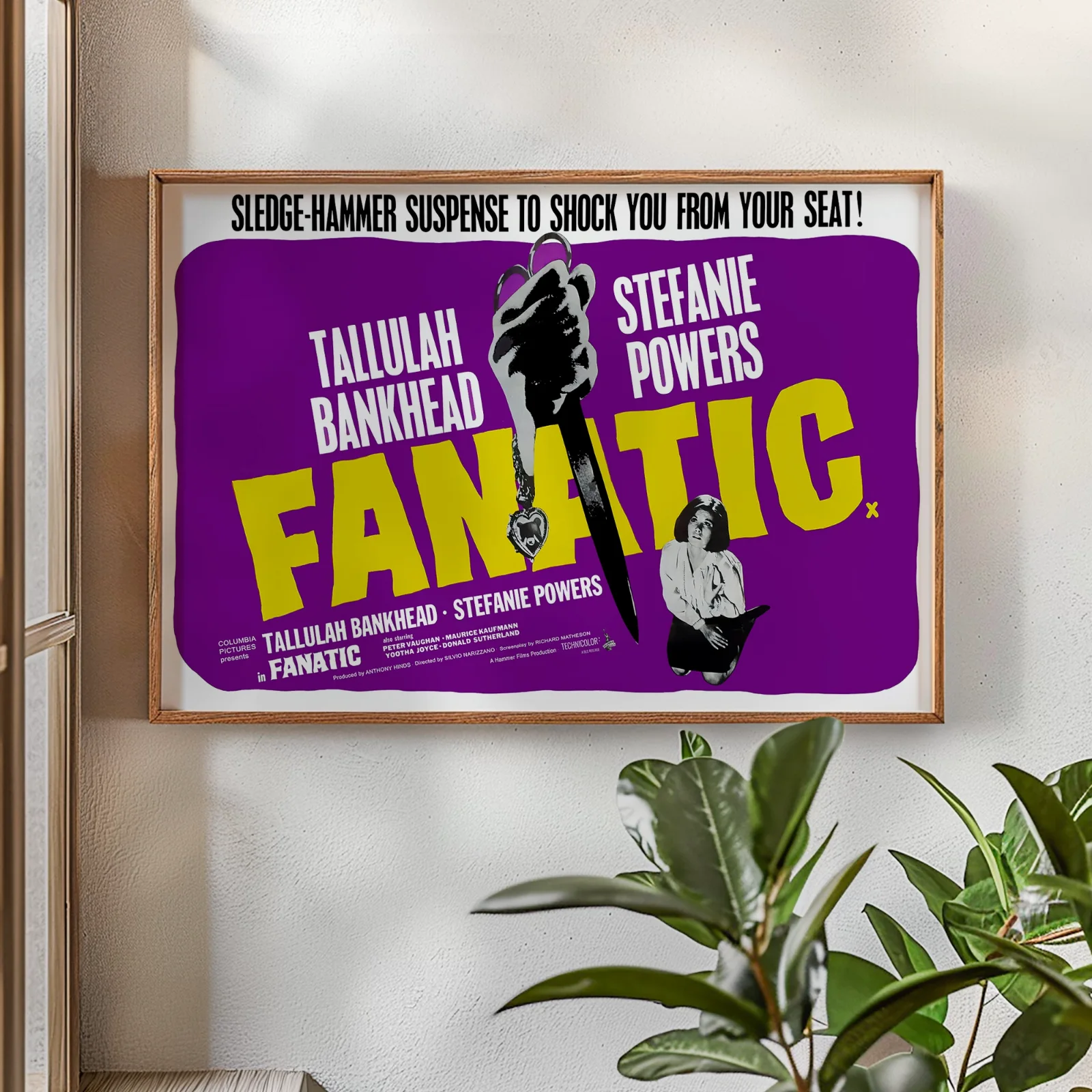 Fanatic - 1965 Hammer Horror / Crime Restored 30" x 40" UK Quad Poster, изображение 2